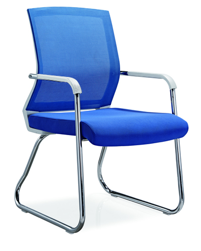 No folded Office Furniture Conference Visitor Chair Mesh Style Office Chair Without Caster -1