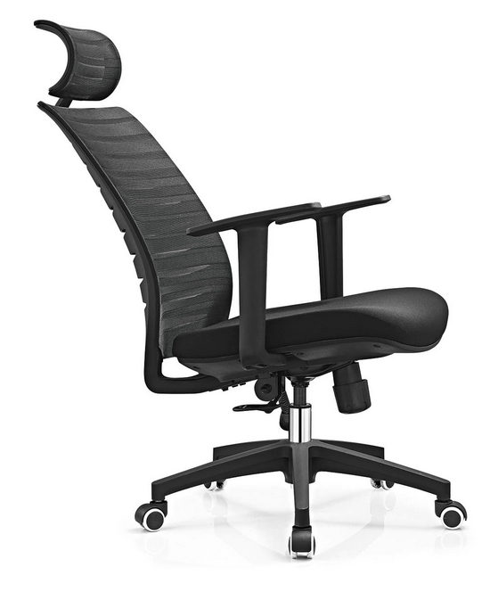 modern high back black swivel executive office mesh visitor chair -3