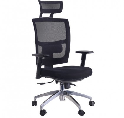 High back quality manager ergonomic computer black mesh swivel desk office chair with headrest