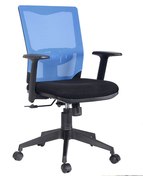cheap price mesh clerk chair ergonomic staff task middle back armchair for conference room -1