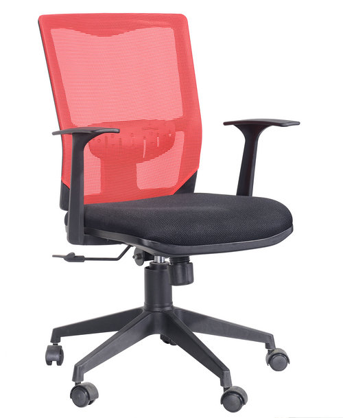 cheap price mesh clerk chair ergonomic staff task middle back armchair for conference room -4