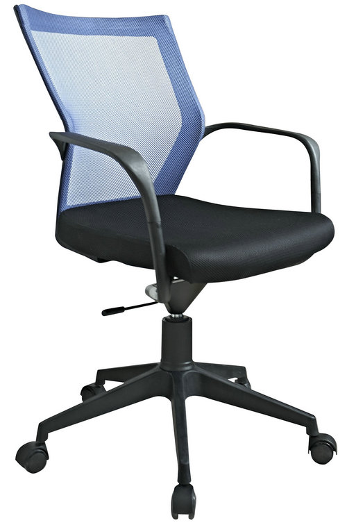 small size staff room ergonomic swivel chair low back plastic fabric computer employee chair -2