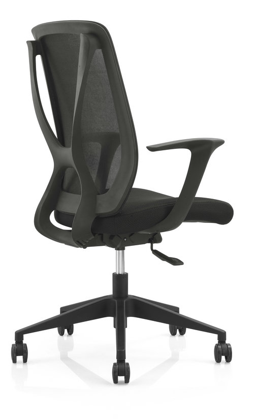 soft fabric new PP egonomic design sponge seat swivel mesh office chair computer chair -2