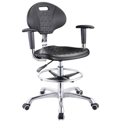 High quality lab stool chair adjustable stool with wheels lab laboratory chair round chair -1