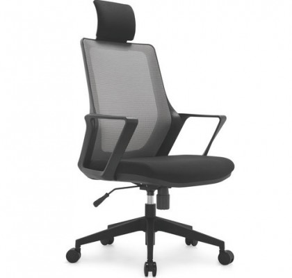 Modern ergonomic staff office black plastic mesh chair swivel computer chairs with lumbar support armchair
