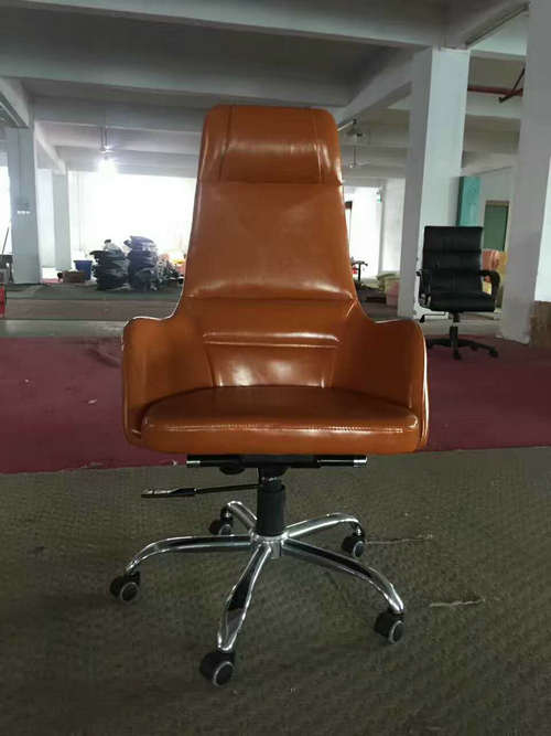 China factory high back genuine leather executive office chair big and tall manager seating -1