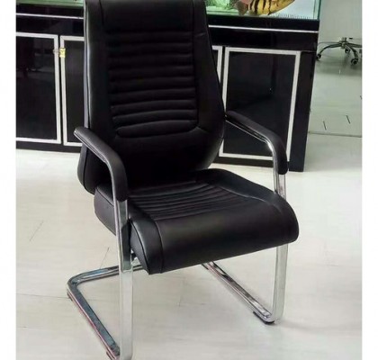 Shunde Customized PU leather meeting office chair visitor chair boardroom seating without castors