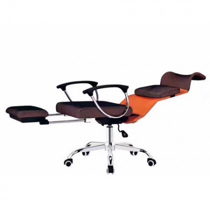 Merax Racing Style Executive Mesh Swivel Chair with Footrest and Back Support Reclining