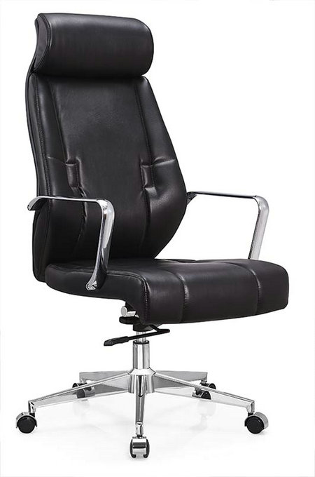 Deauville Swivel Black PU Leather Manager Office Computer Chair -1