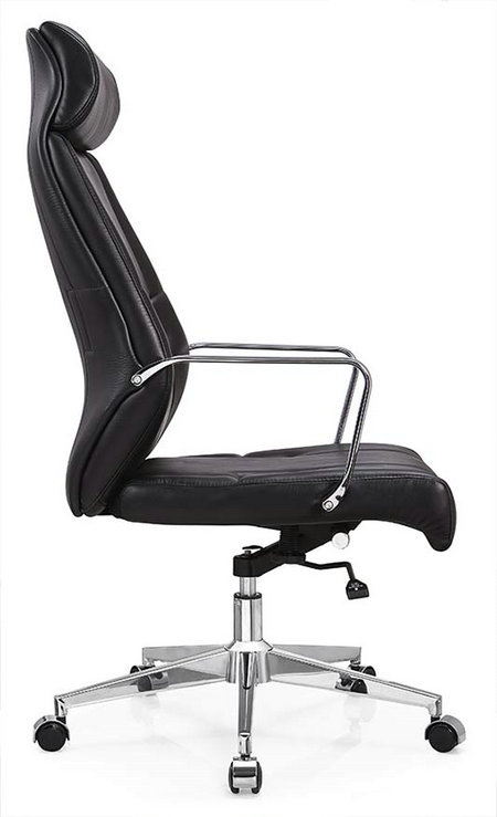Deauville Swivel Black PU Leather Manager Office Computer Chair -2