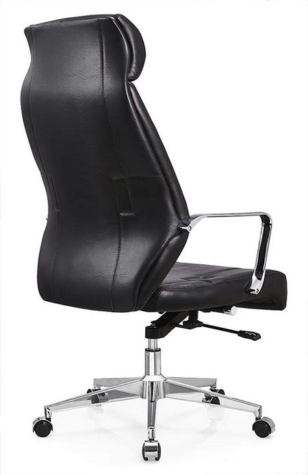 Deauville Swivel Black PU Leather Manager Office Computer Chair -3
