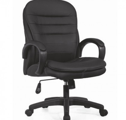 Purchase The Trojan Discount Soft Pad Office Black Leather Chair From China